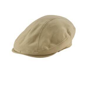 New York Hat Co Canvas 1900 Cap Khaki Tan Cotton Driving Cap Hat